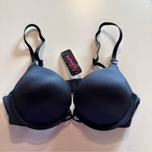 NWT La Senza Bra Black Beyond Sexy Push Up 34B Women's Hello Sugar Plunge